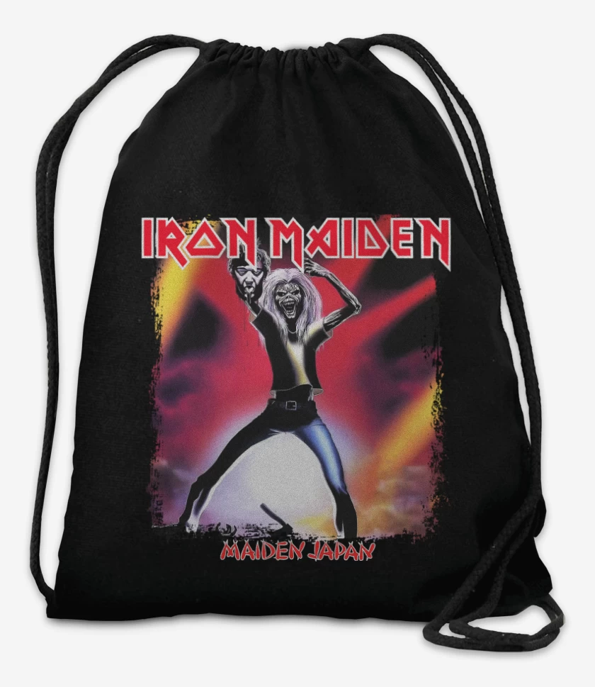 Mochila Negro de Iron Maiden Maiden Japan v2