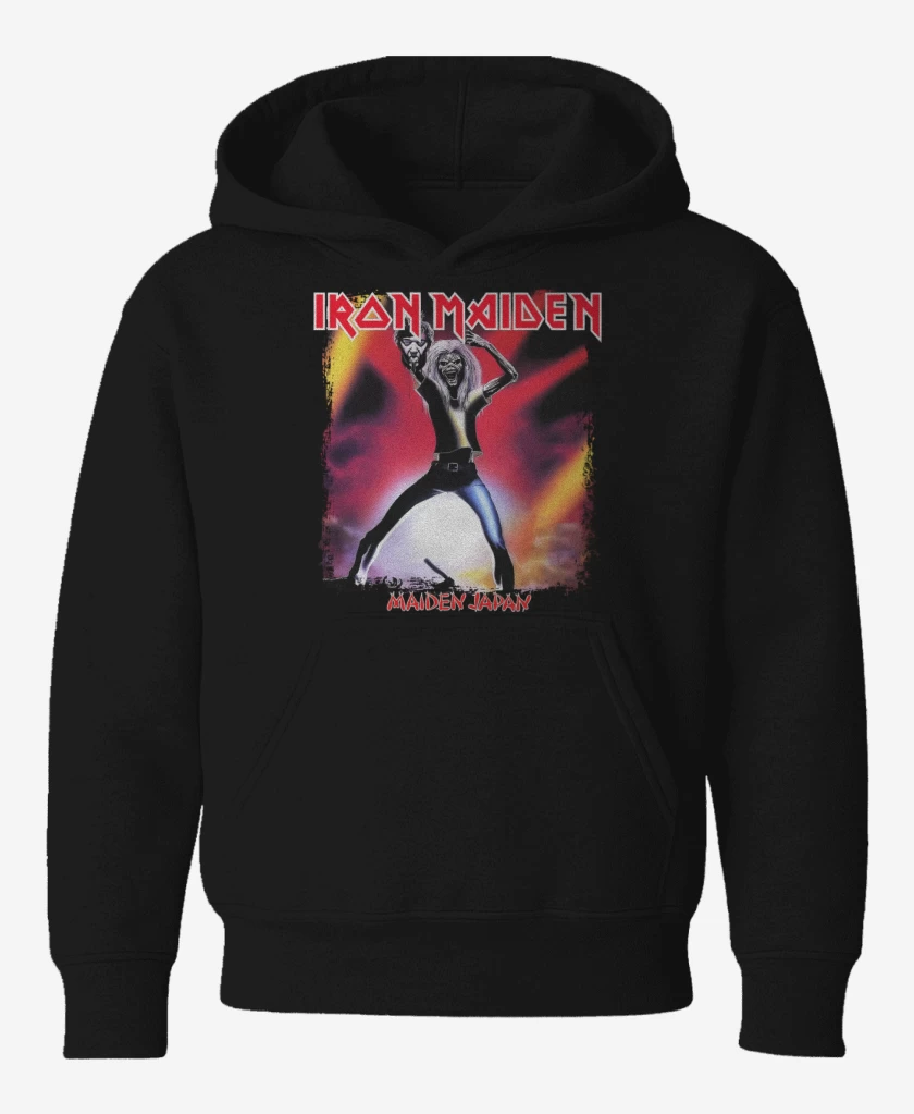 Poleron de niño Negro de Iron Maiden Maiden Japan v2