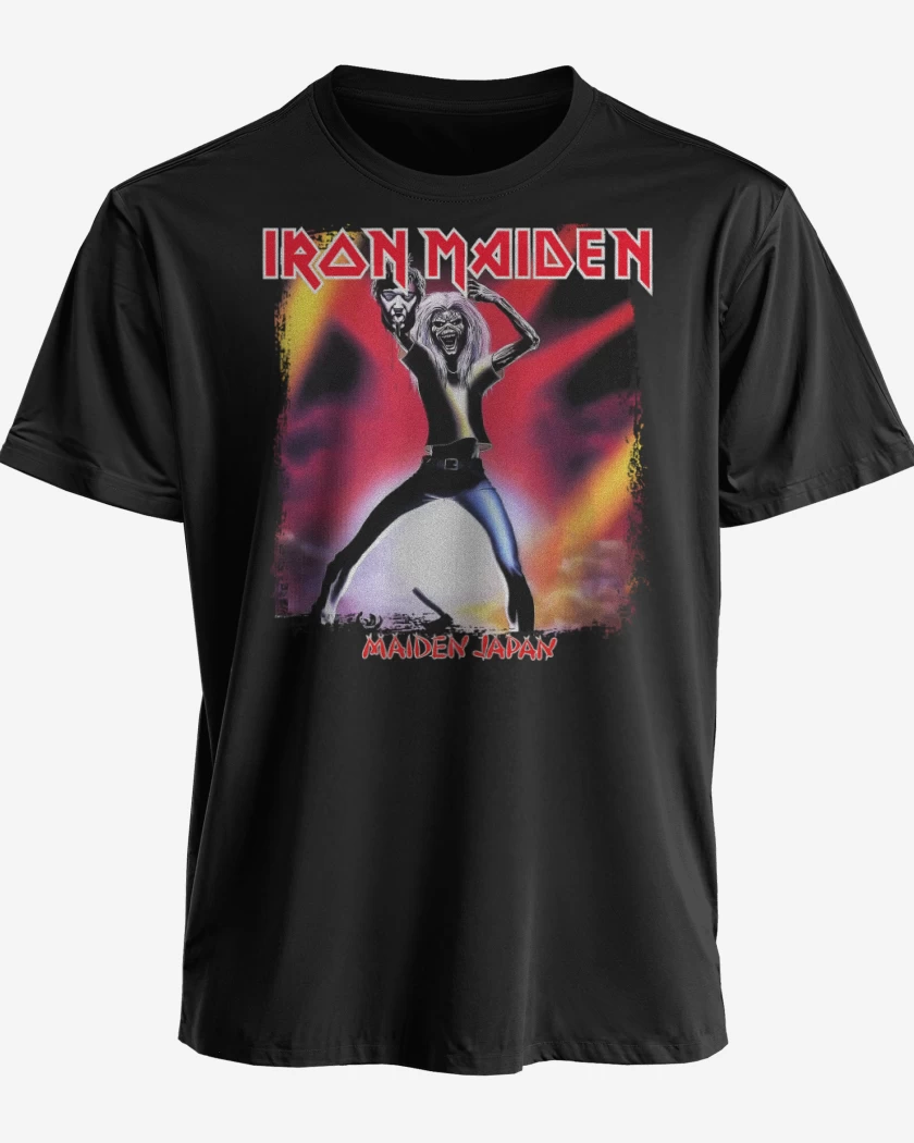 Polera premium Negro de Iron Maiden Maiden Japan v2