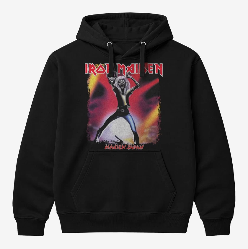 Polerón Canguro Negro de Iron Maiden Maiden Japan v2