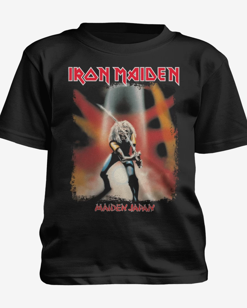 Polera de niño Negro de Iron Maiden Maiden Japan