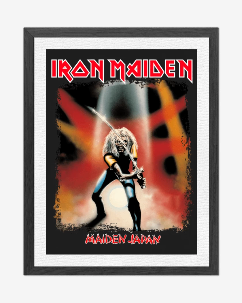 Cuadro decorativo Negro de Iron Maiden Maiden Japan