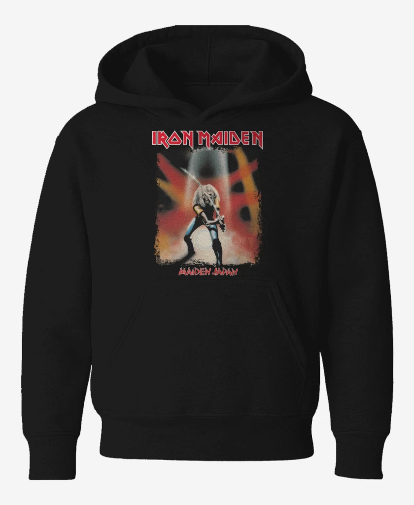 Poleron de niño Negro de Iron Maiden Maiden Japan