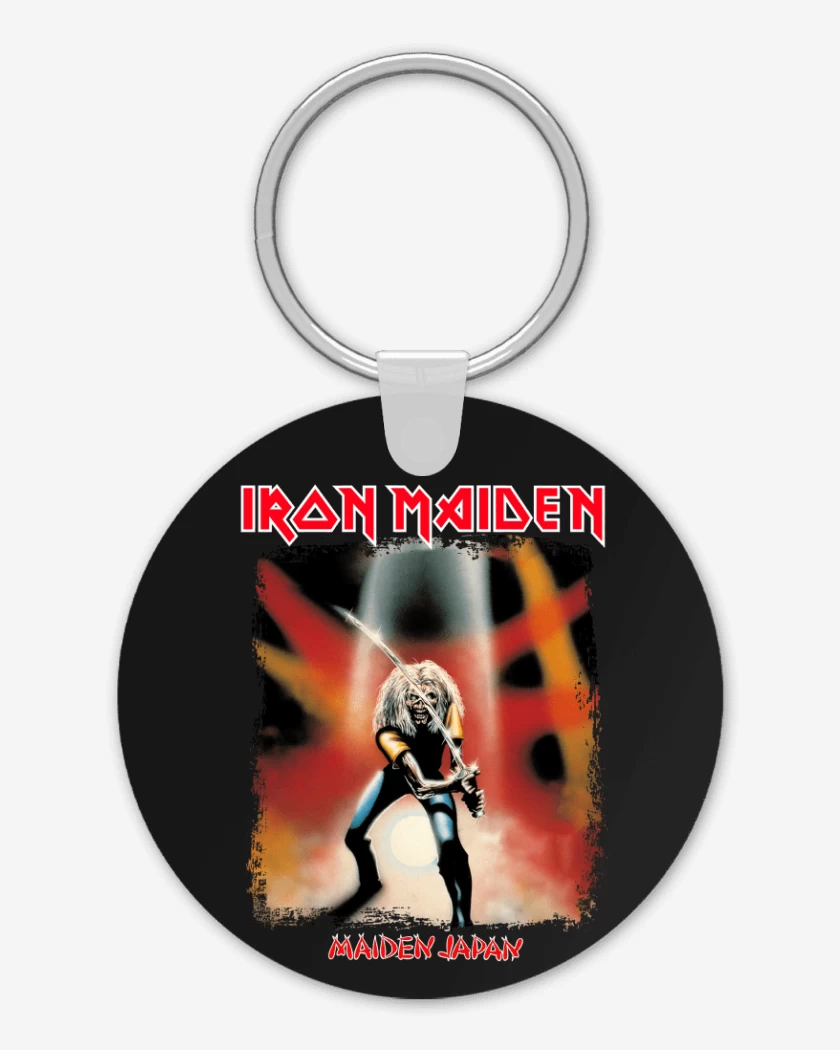 Llavero Negro de Iron Maiden Maiden Japan