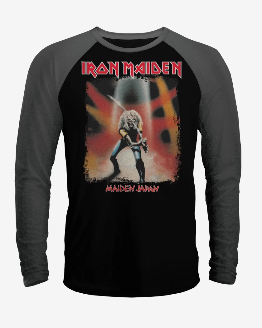 Polera Raglan Iron Maiden Maiden Japan