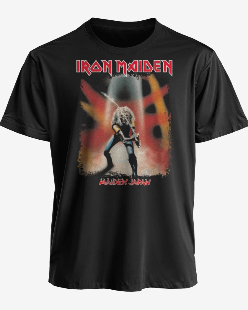 Polera premium Negro de Iron Maiden Maiden Japan
