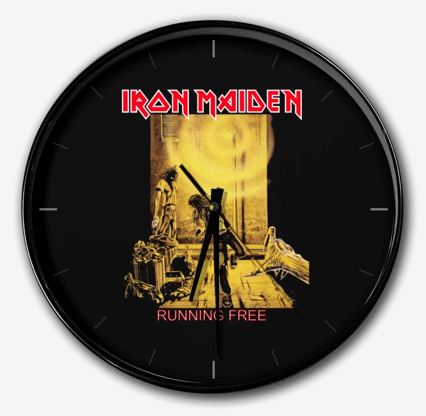 Reloj Negro de Iron Maiden Running Free