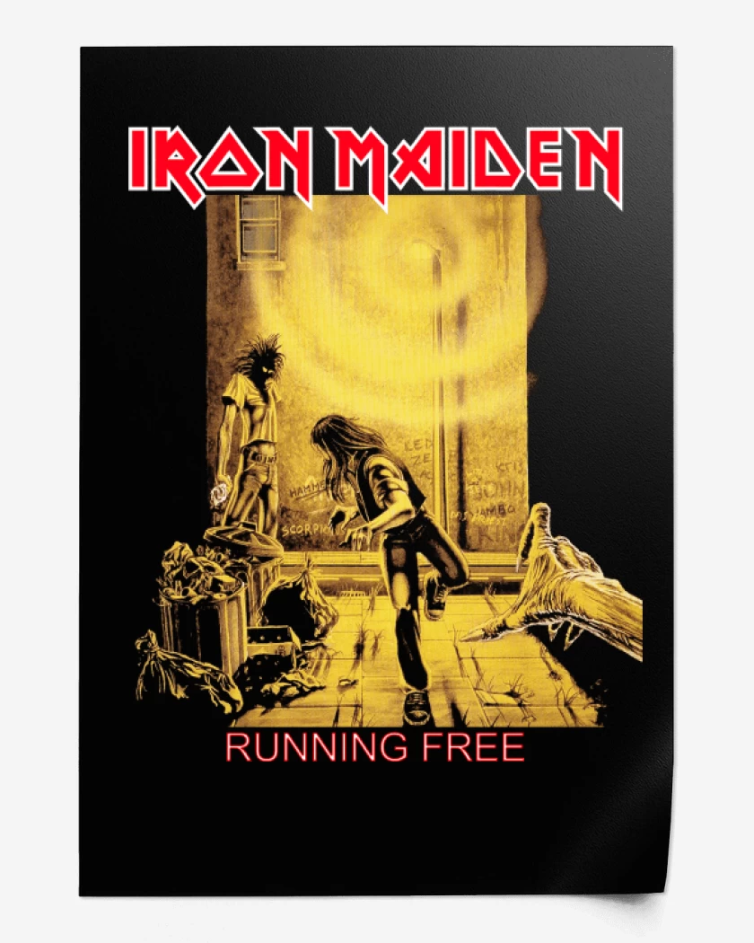 Print Iron Maiden Running Free