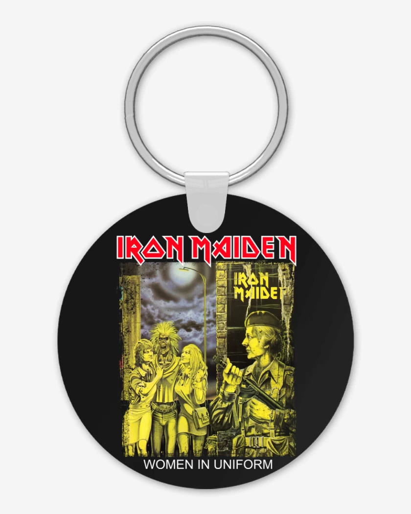 Llavero Negro de Iron Maiden Women in Uniform