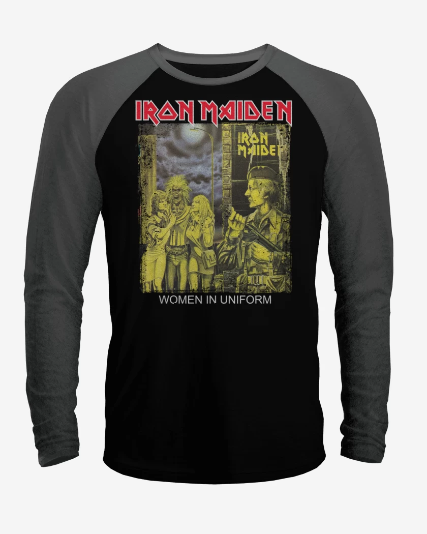 Polera Raglan Iron Maiden Women in Uniform
