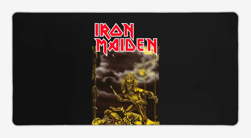 Mouse pad Gamer Negro de Iron Maiden Sanctuary