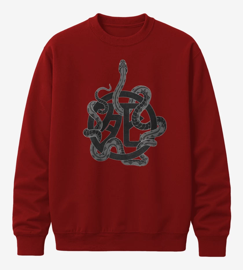 Poleron polo Rojo de Iron Maiden Senjutsu Simbolo
