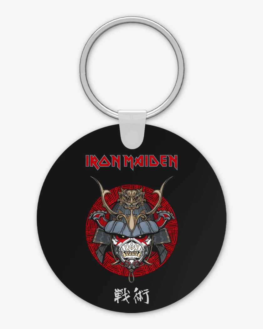 Llavero Negro de Iron Maiden Eddie Samurai
