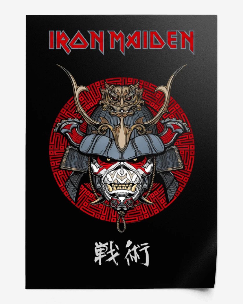 Print Iron Maiden Eddie Samurai