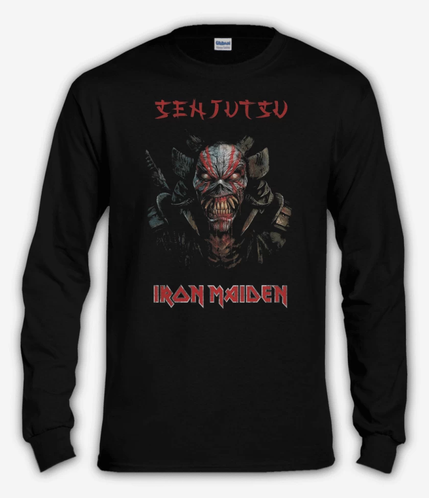 Polera manga larga Iron Maiden Senjutsu Eddie