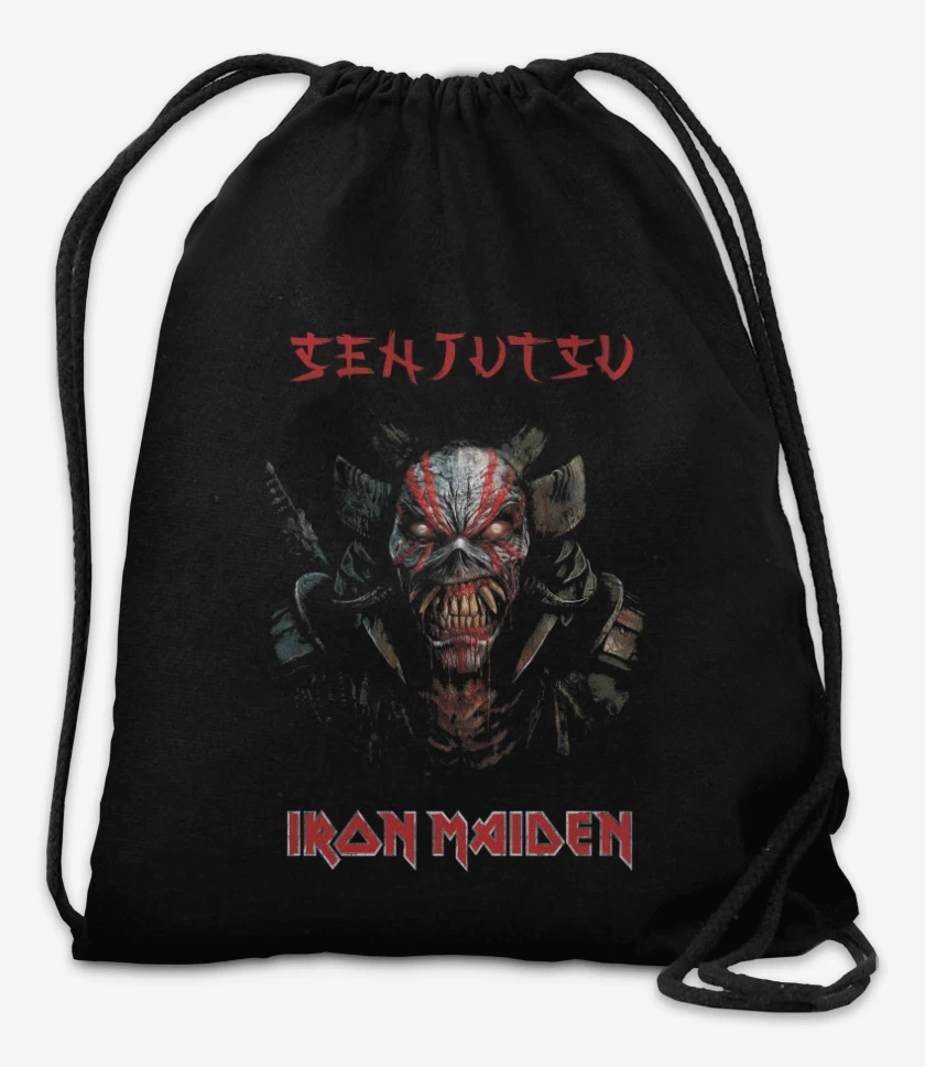 Mochila Negro de Iron Maiden Senjutsu Eddie