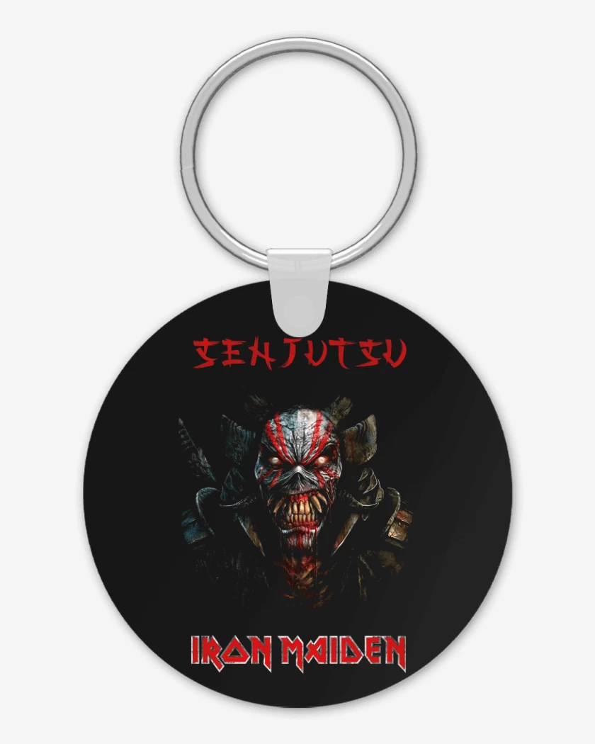Llavero Negro de Iron Maiden Senjutsu Eddie