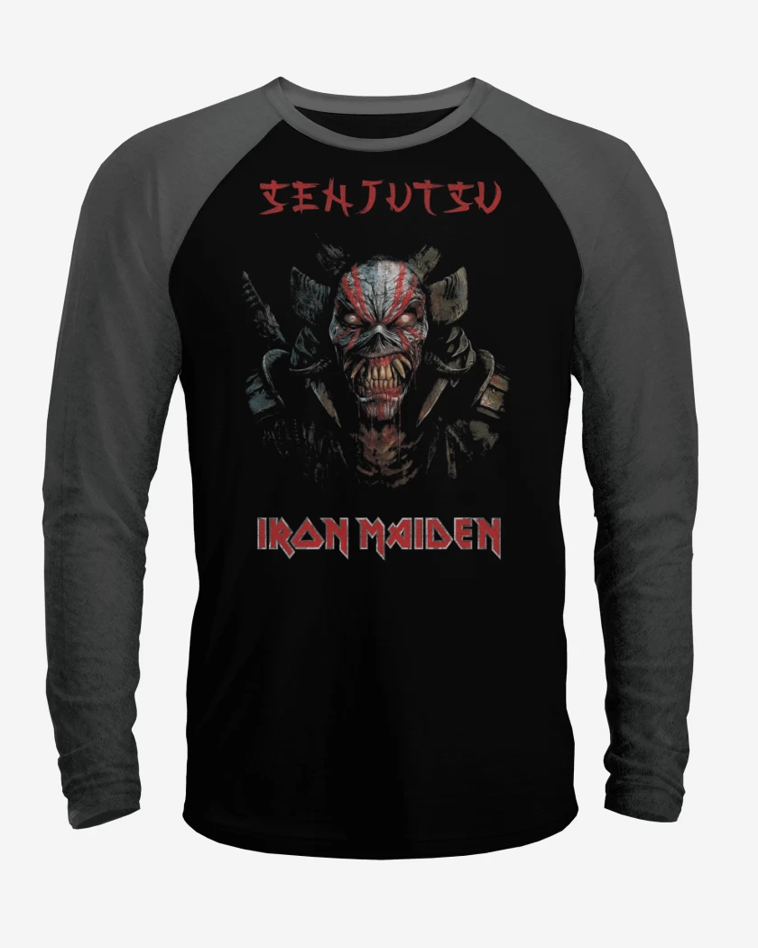 Polera Raglan Iron Maiden Senjutsu Eddie