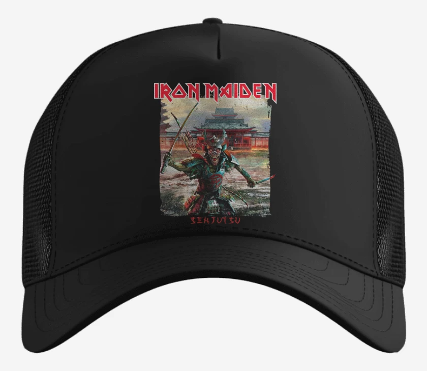 Gorro Negro de Iron Maiden Senjutsu Samurai