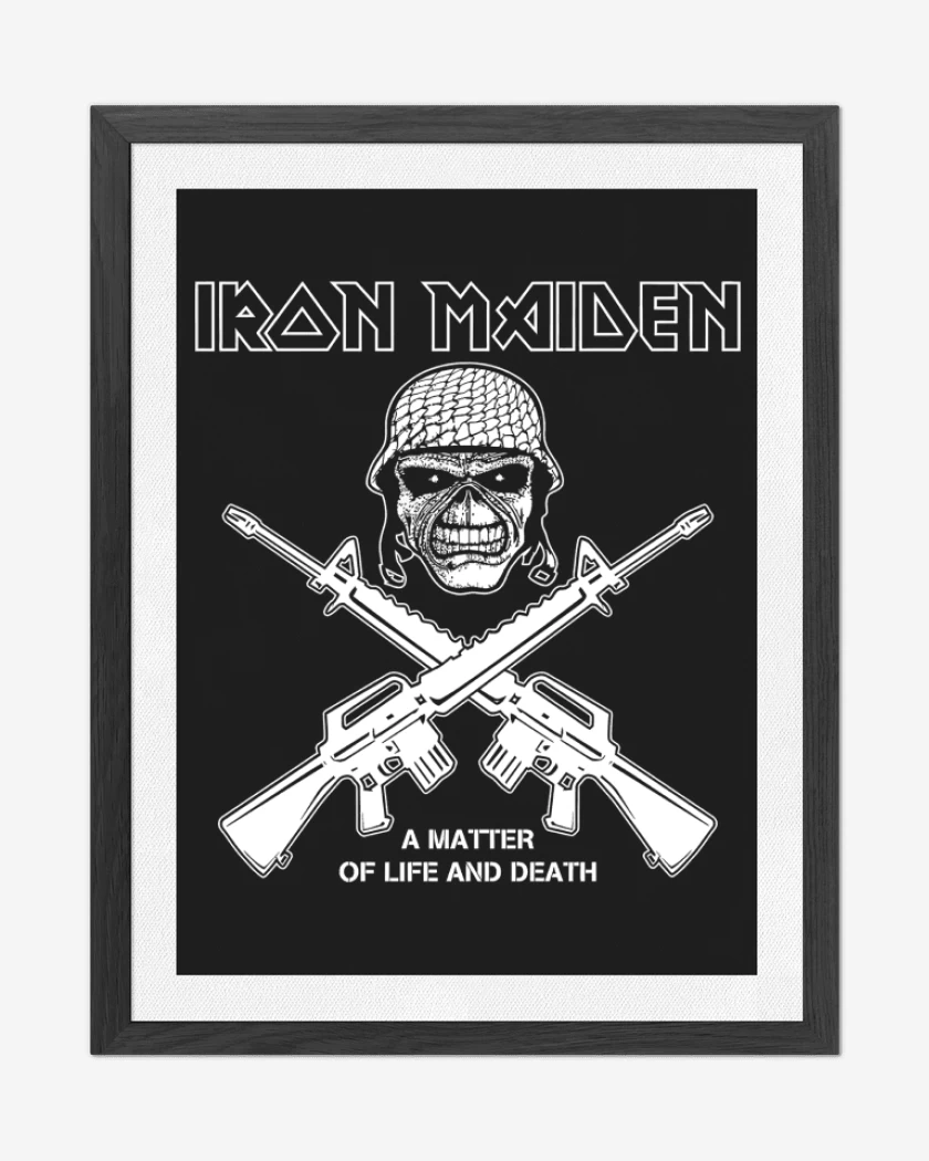 Cuadro decorativo Negro de Iron Maiden A Matter