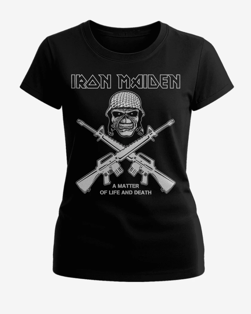 Polera de Mujer Negro de Iron Maiden A Matter