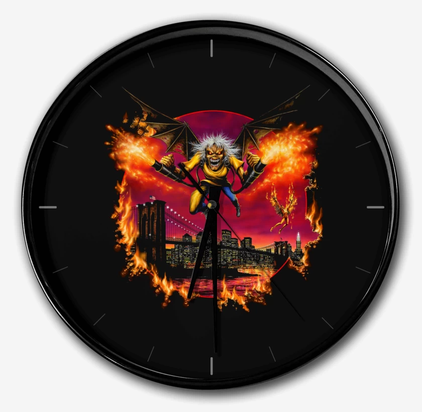 Reloj Negro de Iron Maiden Eddie Icarus