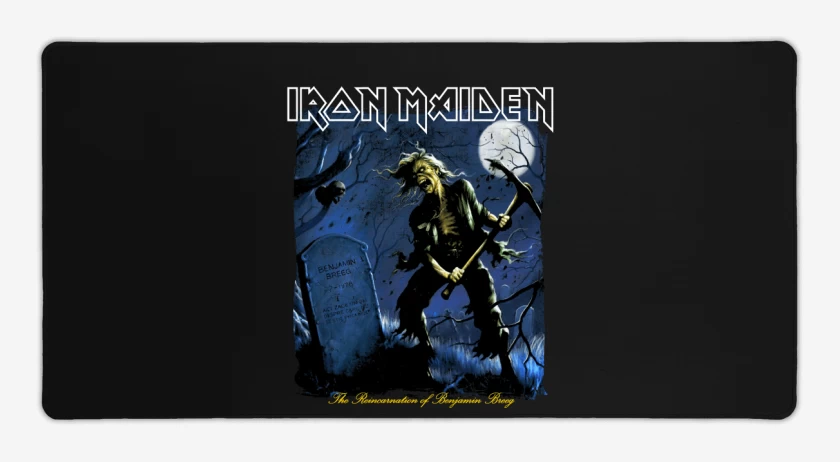Mouse pad Gamer Negro de Iron Maiden The Reincarnation