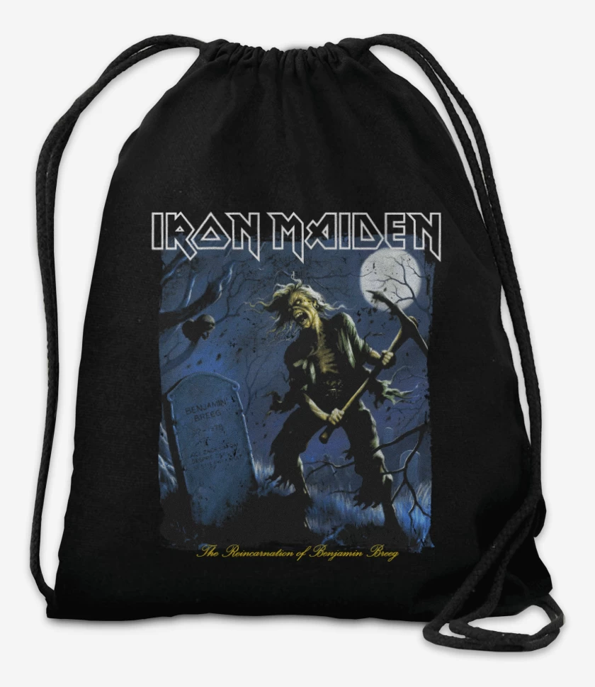 Mochila Negro de Iron Maiden The Reincarnation
