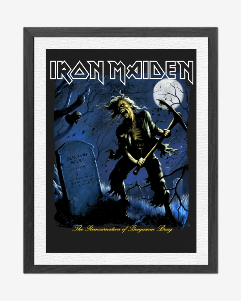 Cuadro decorativo Negro de Iron Maiden The Reincarnation