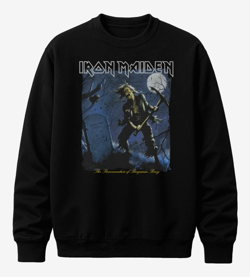 Poleron polo Negro de Iron Maiden The Reincarnation