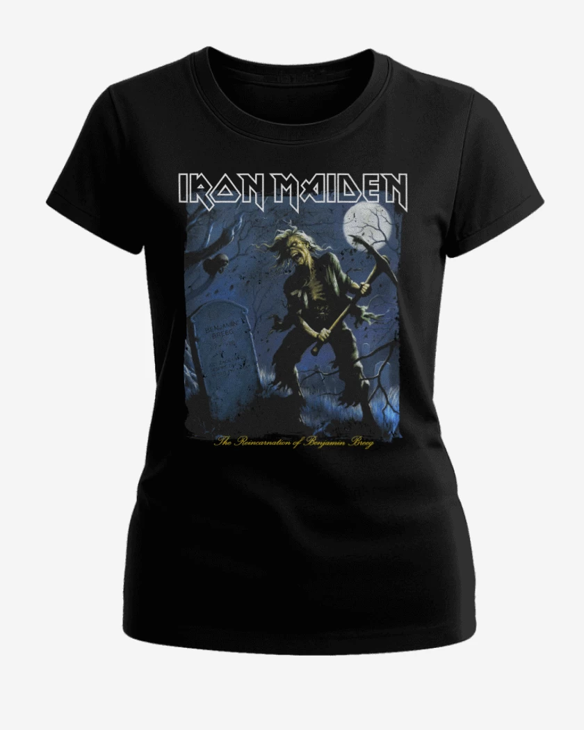 Polera de Mujer Negro de Iron Maiden The Reincarnation