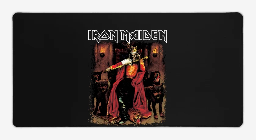 Mouse pad Gamer Negro de Iron Maiden Edward the Great