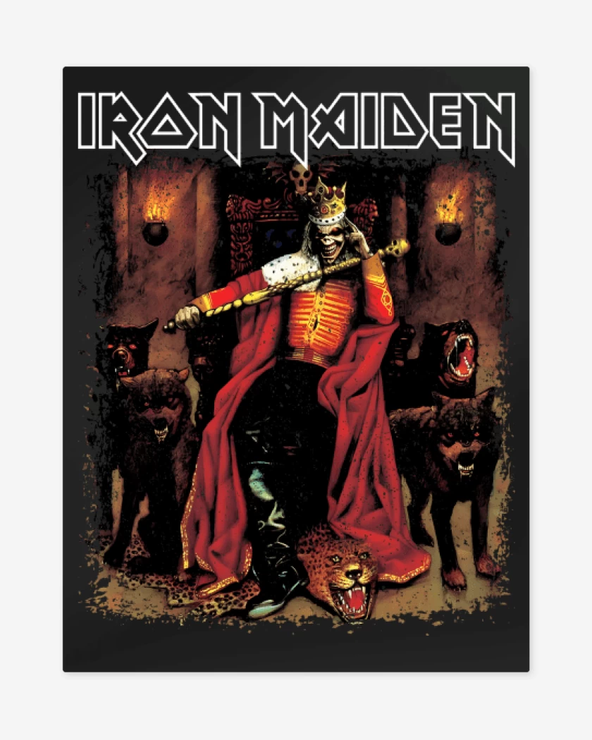Print metalico Negro de Iron Maiden Edward the Great