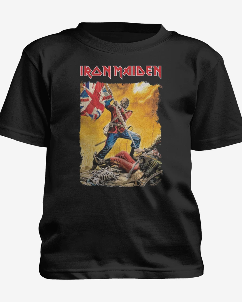 Polera de niño Negro de Iron Maiden Eddie Trooper 