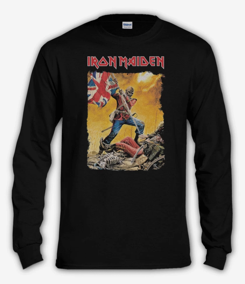 Polera manga larga Negro de Iron Maiden Eddie Trooper 