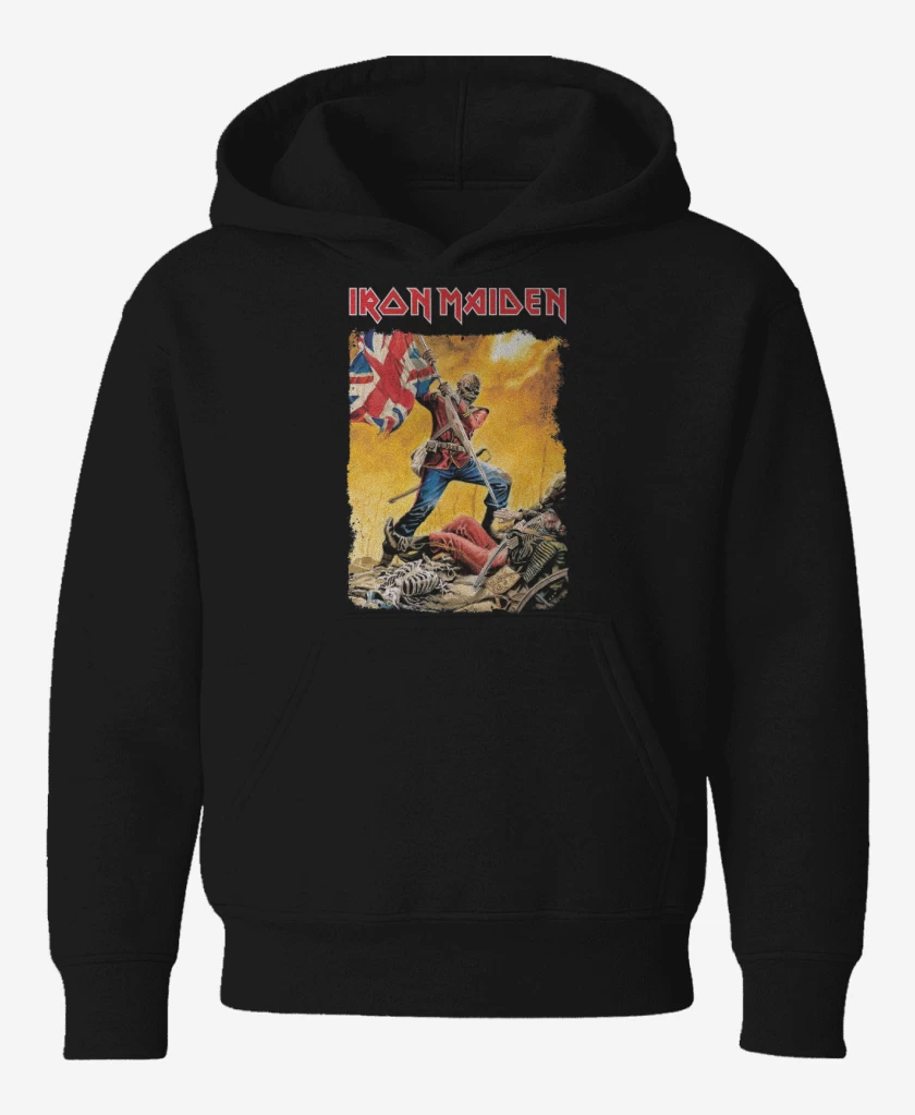 Poleron de niño Negro de Iron Maiden Eddie Trooper 