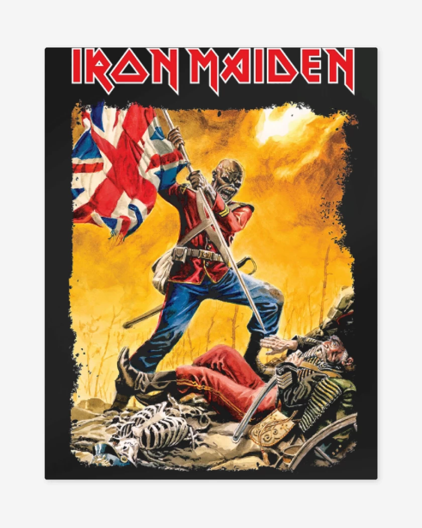 Print metalico Negro de Iron Maiden Eddie Trooper 