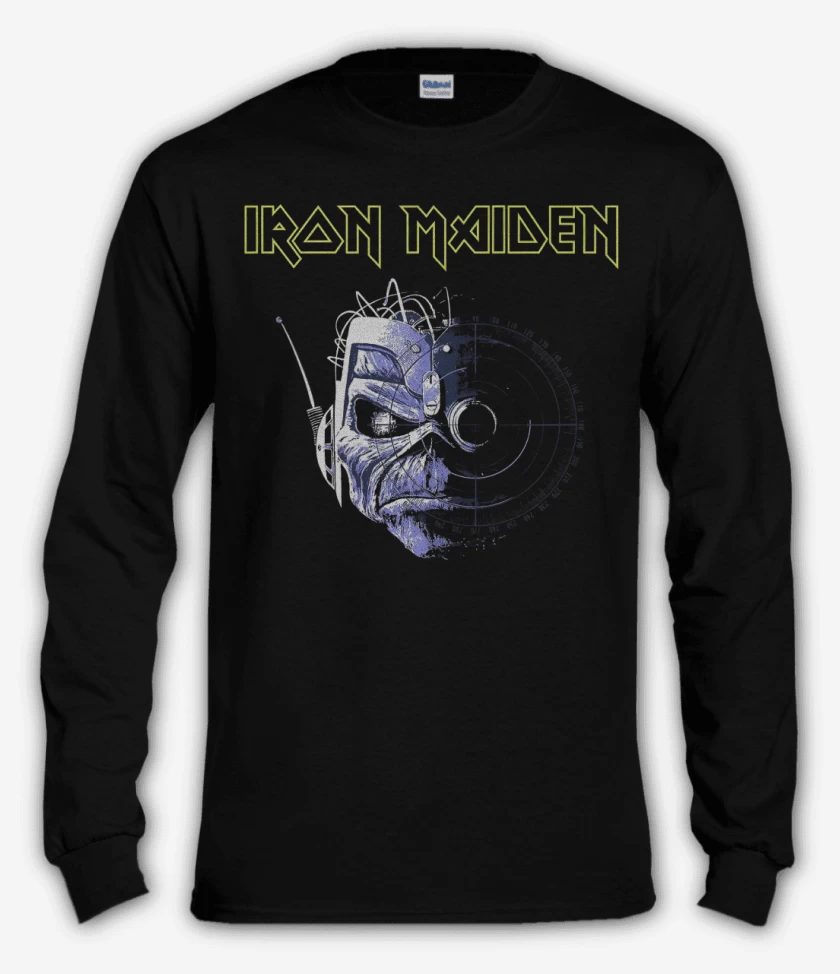 Polera manga larga Negro de Iron Maiden Wasted