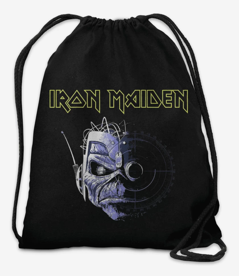 Mochila Negro de Iron Maiden Wasted