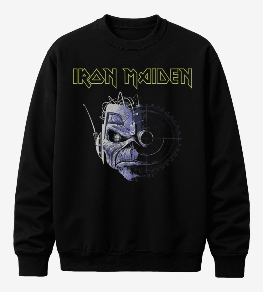 Poleron polo Negro de Iron Maiden Wasted