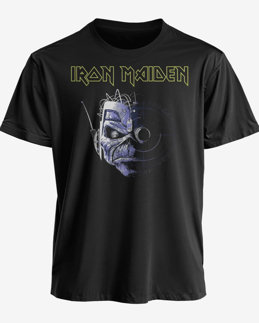 Polera premium Negro de Iron Maiden Wasted