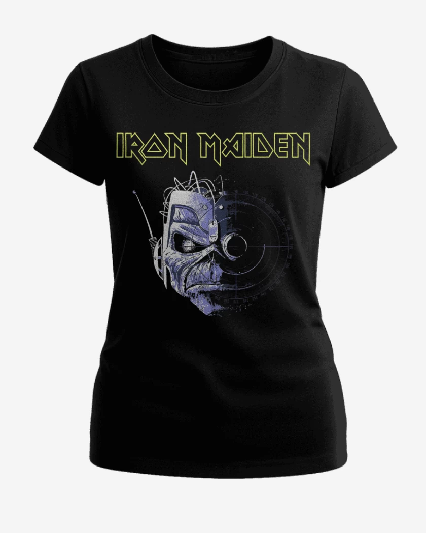Polera de Mujer Negro de Iron Maiden Wasted
