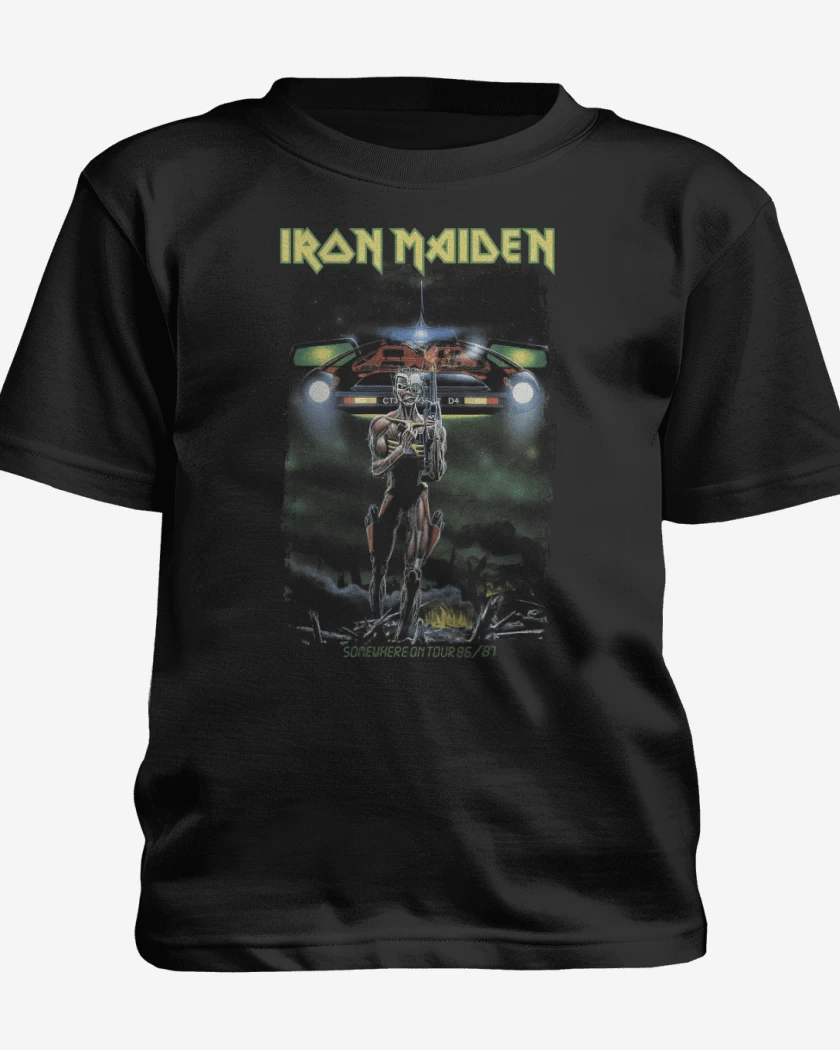 Polera de niño Negro de Iron Maiden Somewhere on Tour