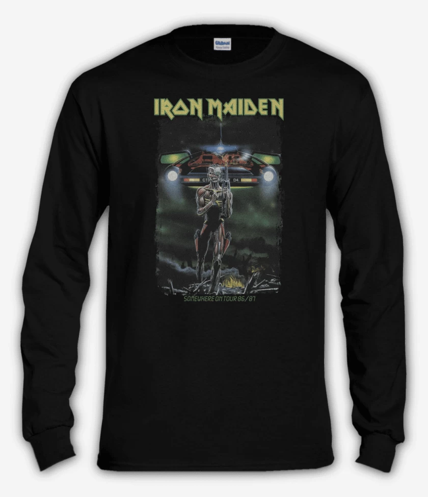 Polera manga larga Negro de Iron Maiden Somewhere on Tour