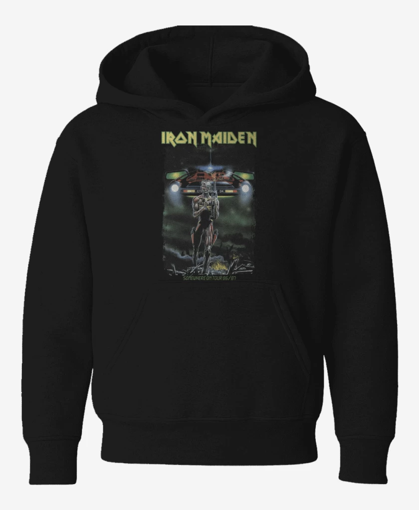 Poleron de niño Negro de Iron Maiden Somewhere on Tour