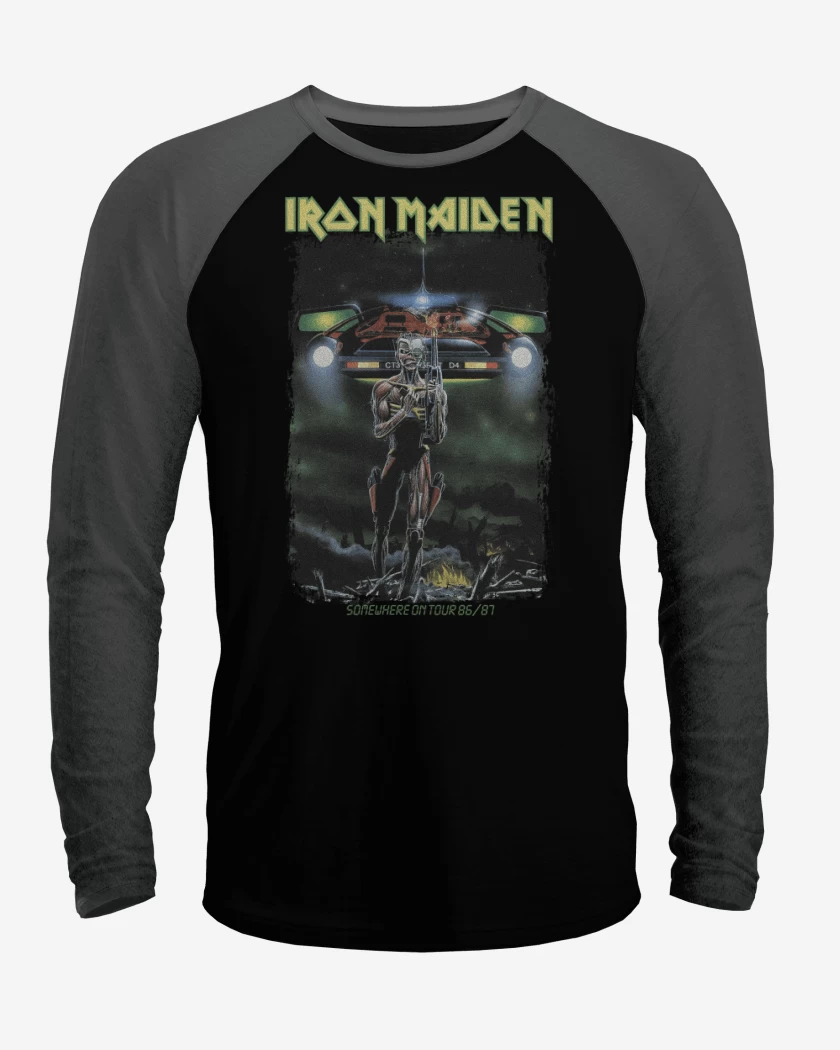 Polera Raglan Iron Maiden Somewhere on Tour