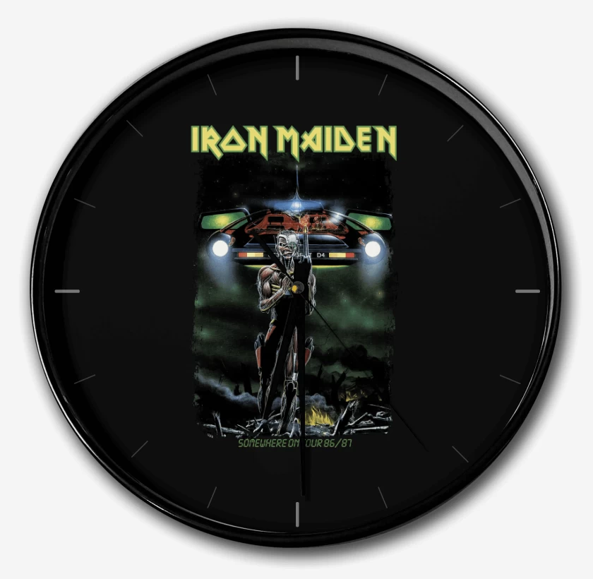 Reloj Negro de Iron Maiden Somewhere on Tour