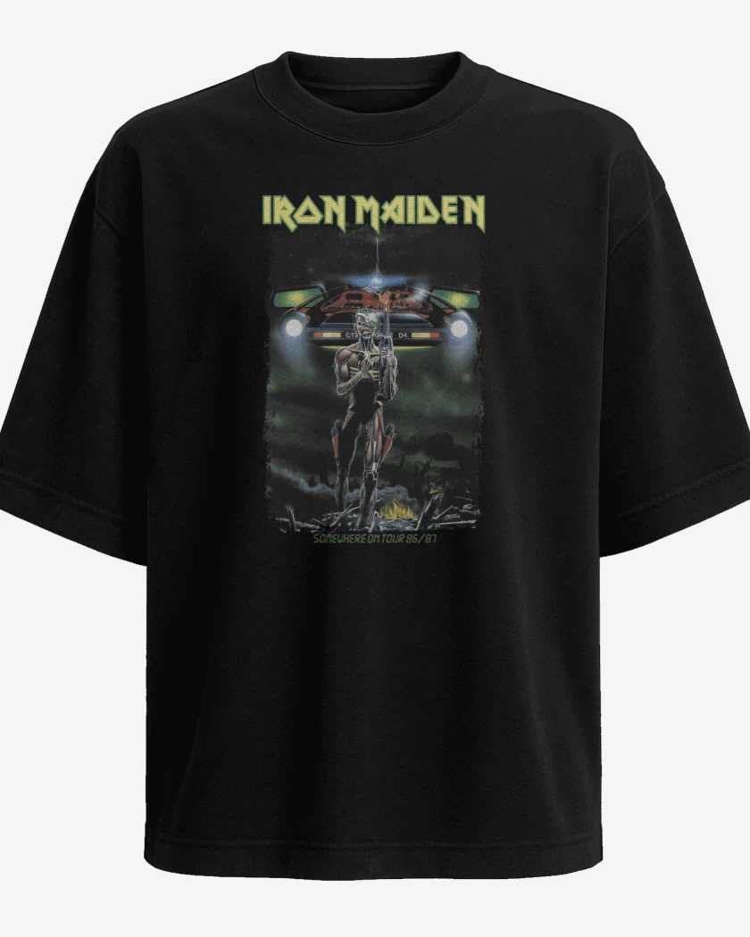Polera Oversize Iron Maiden Somewhere on Tour