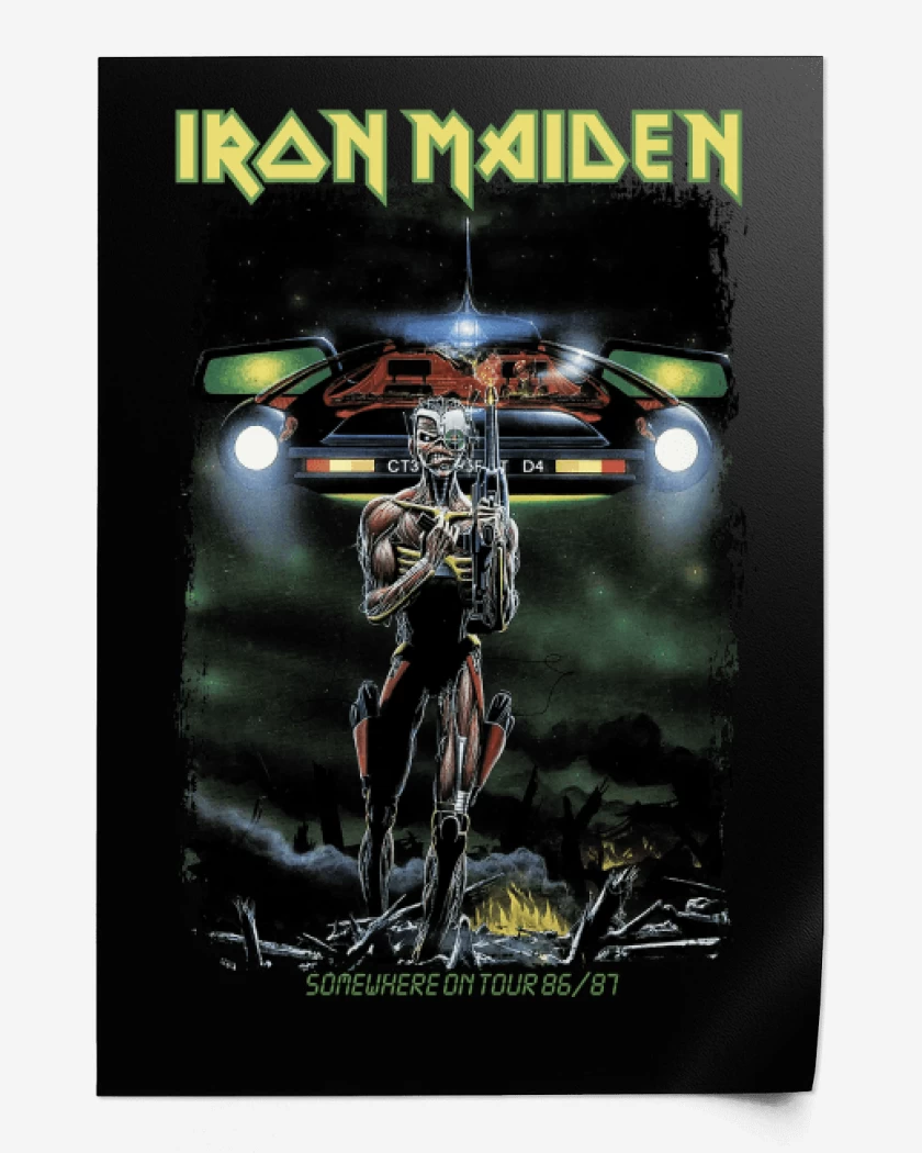 Print Iron Maiden Somewhere on Tour
