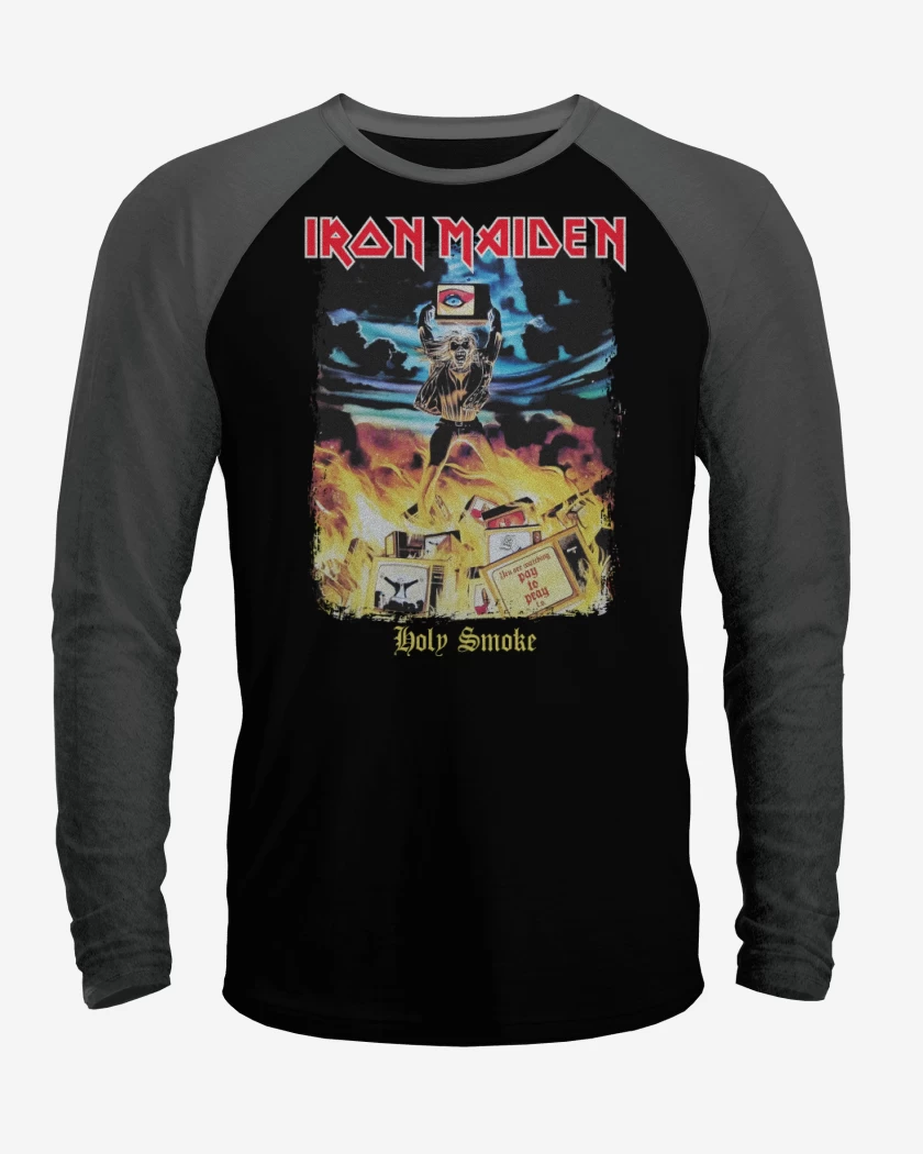 Polera Raglan Iron Maiden Holy Smoke